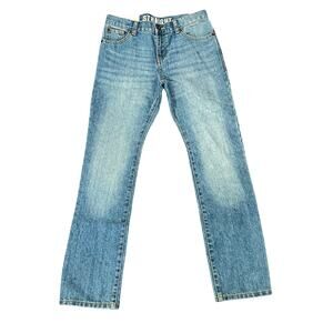 NWT Crazy 8 Jeans Boys Sz 12 Straight Leg Adj Waist Blue Denim New Stretch NEW